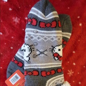 Hello Kitty Cozy Warmers Fleece Socks